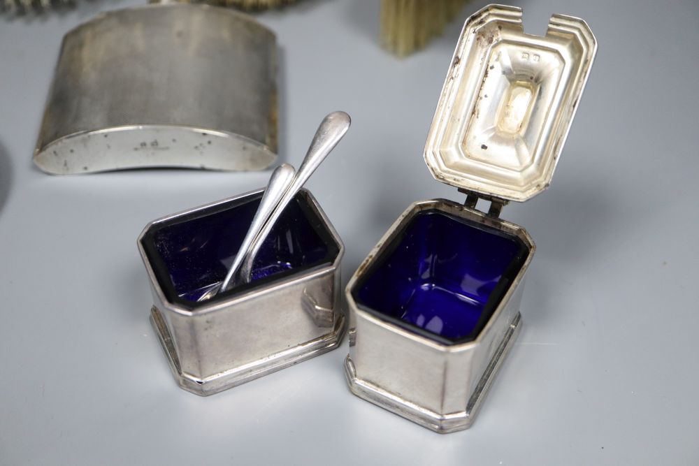 small silver dressing table set